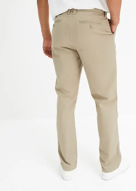 Pantaloni chino in puro cotone regular fit, straight, bonprix