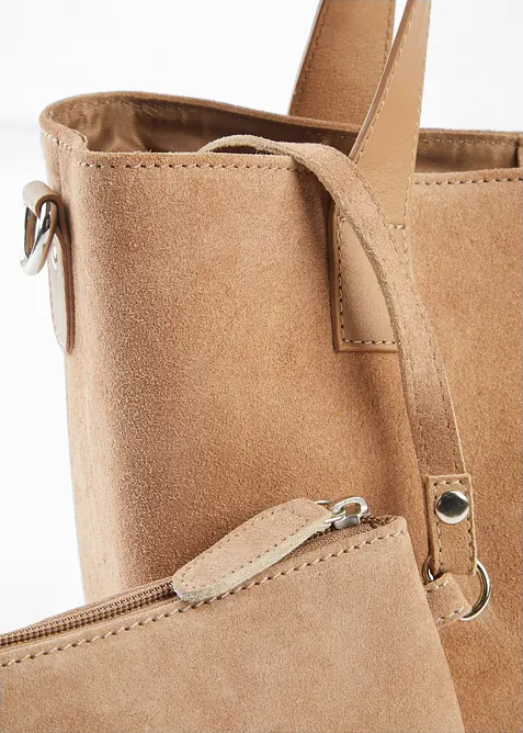 Borsa a mano in pelle, bonprix