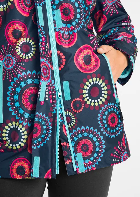 Giacca tecnica impermeabile 3 in 1 con cappuccio, bonprix