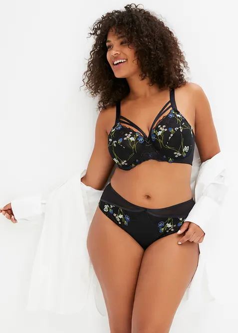 Reggiseno minimizer con ferretto e ricami, bonprix