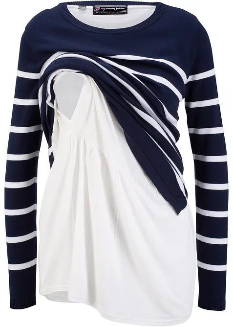 Maglione prémaman / da allattamento leggero 2 in 1, bonprix