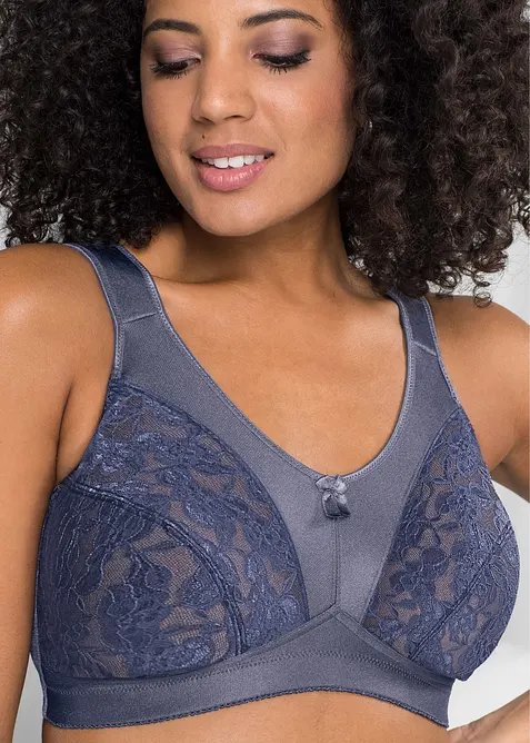 Reggiseno contenitivo senza ferretto con spalline imbottite (pacco da 2), bonprix