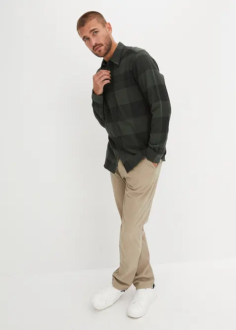 Camicia a maniche lunghe in flanella di cotone morbido, bonprix