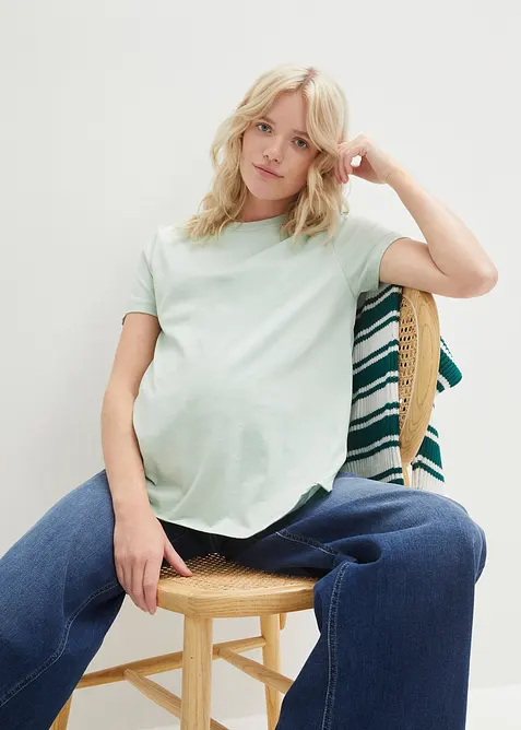 Maglia pr&eacute;maman / da allattamento 2 in 1 in cotone biologico (pacco da 2), bonprix