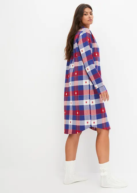 Camicia da notte in tessuto con bottoni, bonprix