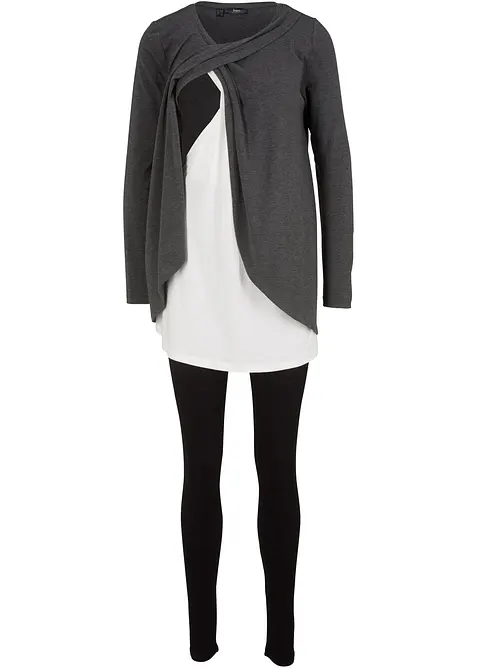 Completo pr&eacute;maman e per l'allattamento (set 2 pezzi), bonprix