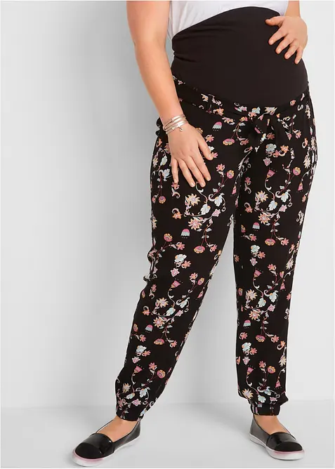 Pantaloni pr&eacute;maman leggeri in viscosa, loose fit, bonprix