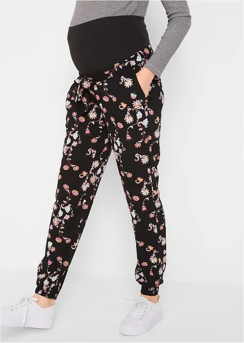 Pantaloni pr&eacute;maman leggeri in viscosa, loose fit, bonprix