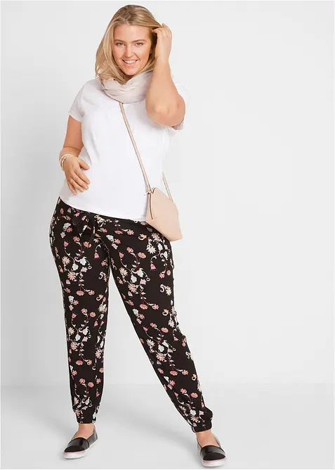 Pantaloni pr&eacute;maman leggeri in viscosa, loose fit, bonprix