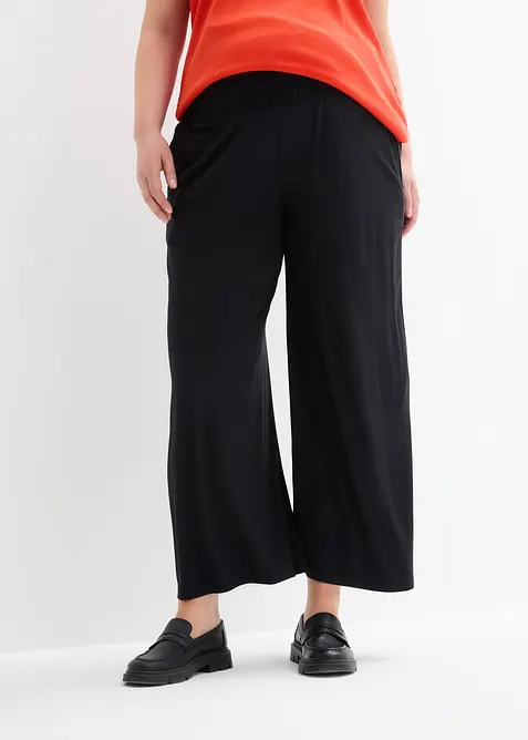 Pantaloni culotte pr&eacute;maman in morbida viscosa, loose fit, bonprix