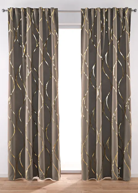 Tenda semioscurante in fantasia lucida (pacco da 1), bonprix