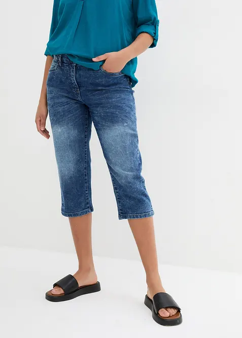 Jeans elasticizzati straight, vita media, bonprix