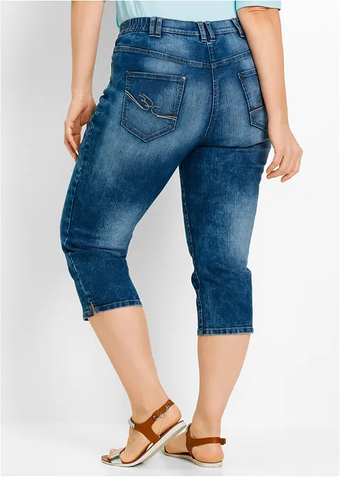 Jeans elasticizzati straight, vita media, bonprix