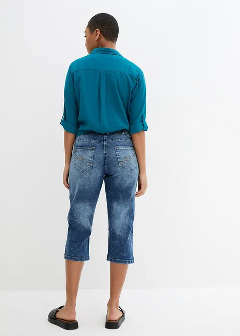 Jeans elasticizzati straight, vita media, bonprix