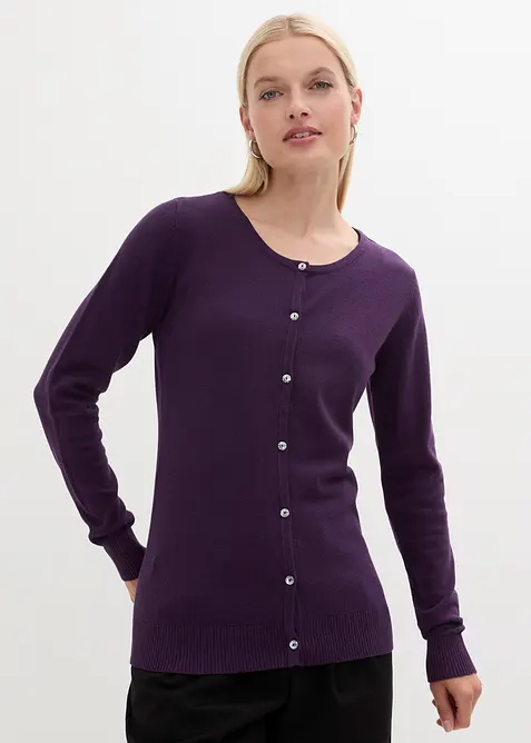 Cardigan in filato fine, bonprix