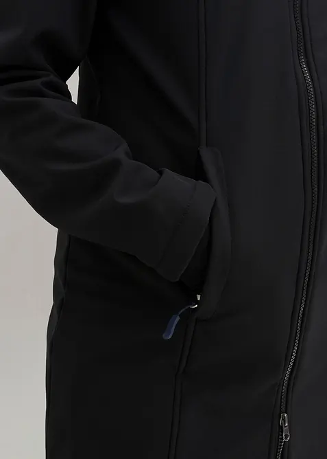 Softshell tecnico lungo idrorepellente con pile morbido, bonprix