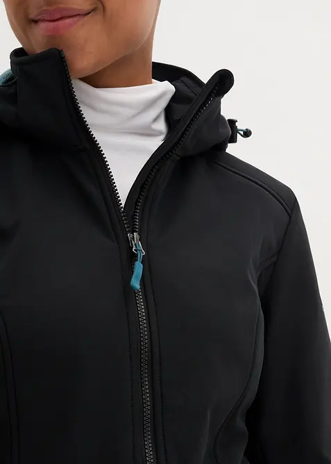 Softshell tecnico lungo idrorepellente con pile morbido, bonprix