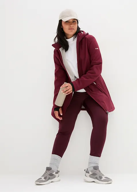 Softshell tecnico lungo con pile teddy, bonprix