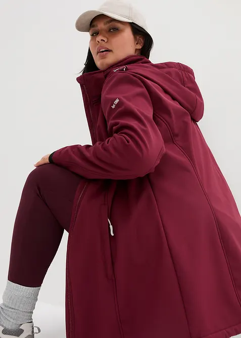 Softshell tecnico lungo con pile teddy, bonprix