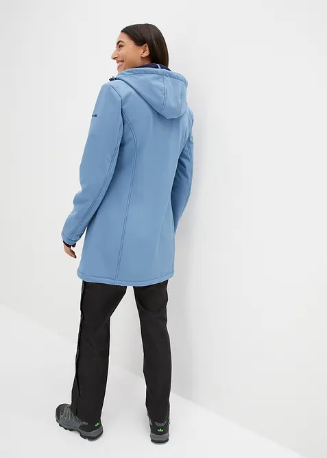 Softshell tecnico lungo con pile teddy, bonprix