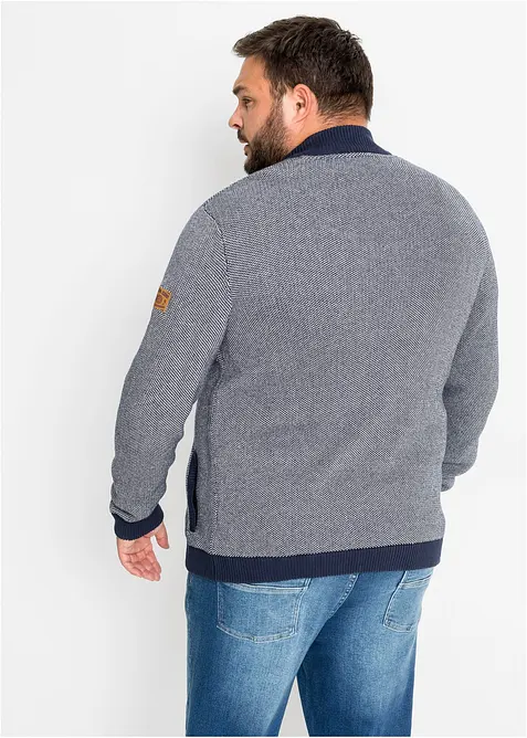 Cardigan con colletto alto, bonprix