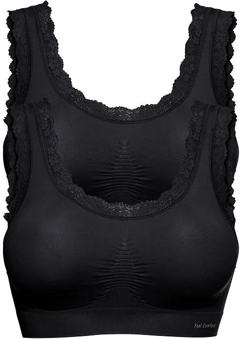 Reggiseno Feel Comfort a bustier senza cuciture  (pacco da 2), bonprix