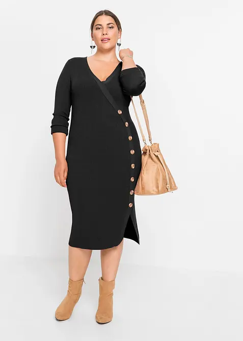 Abito in maglia misto viscosa, bonprix