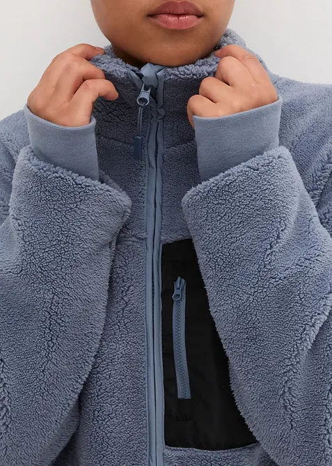 Giacca in pile teddy, bonprix