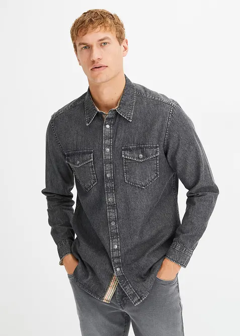 Camicia in jeans di puro cotone, bonprix