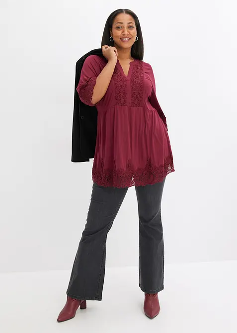 Maglia lunga in viscosa, bonprix