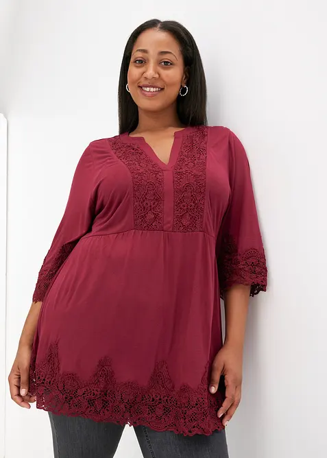 Maglia lunga in viscosa, bonprix