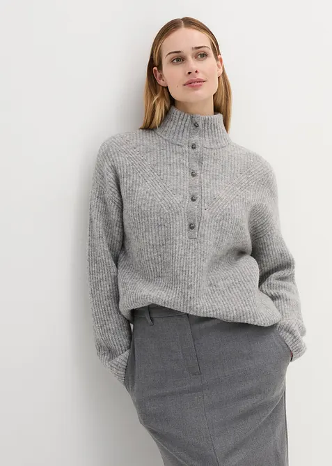 Maglione oversize con lana di alpaca, bonprix
