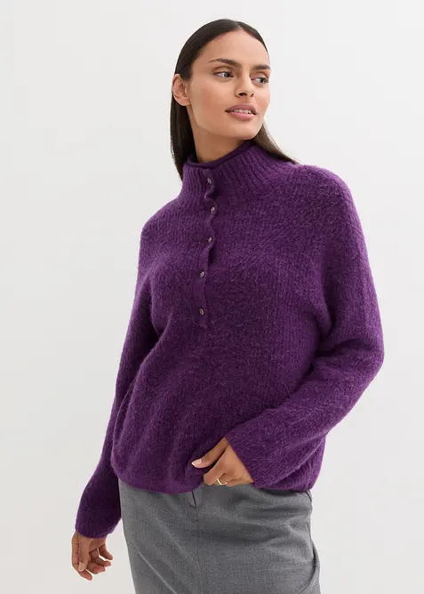 Maglione oversize con lana di alpaca, bonprix