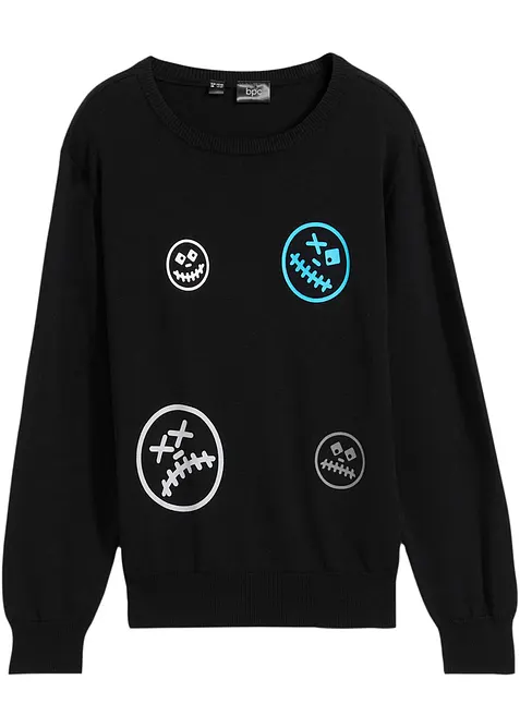 Maglione in filato fine di puro cotone, bonprix