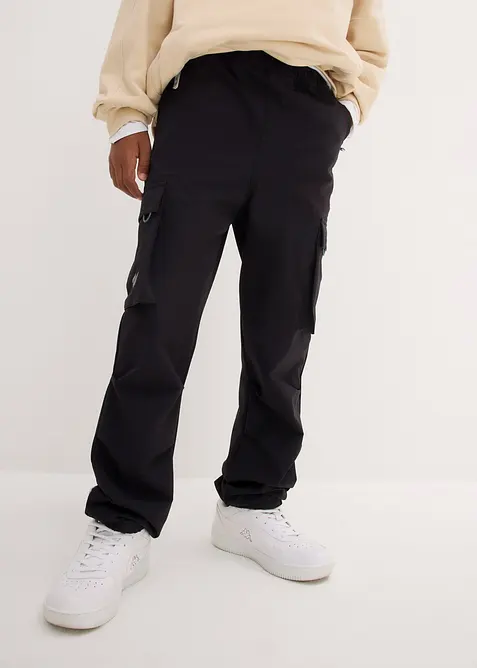 Pantaloni in softshell elasticizzati idrorepellenti con cinta regolabile, bonprix