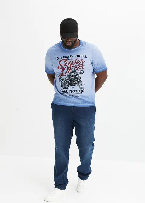 T-shirt in cotone biologico con effetto lavato, bonprix
