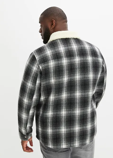 Giacca-camicia con colletto teddy, bonprix