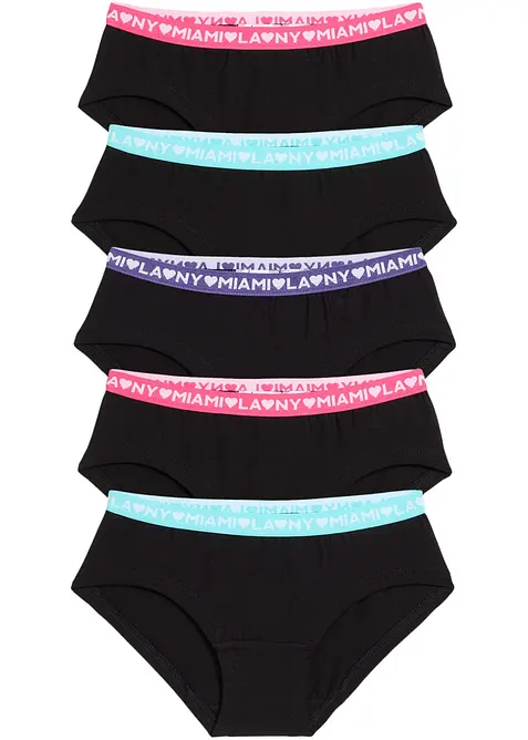 Panty con morbido cotone biologico (pacco da 5), bonprix