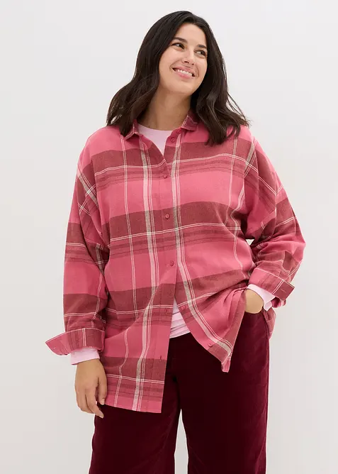 Camicia in flanella di puro cotone, bonprix