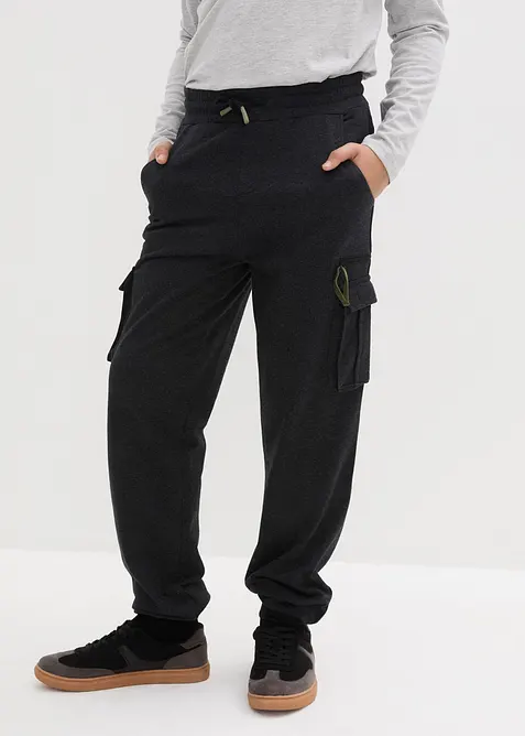 Pantaloni da jogging con tasconi in morbido misto cotone, bonprix