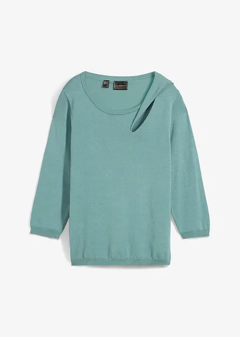 Maglione in filato fine misto viscosa, bonprix