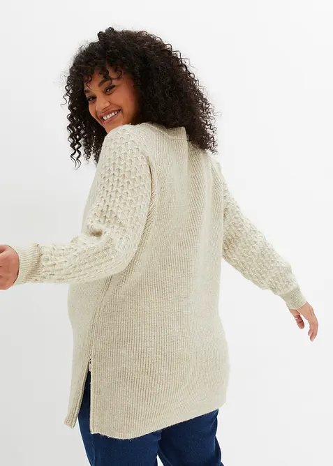 Maglione caldo prémaman / da allattamento, bonprix