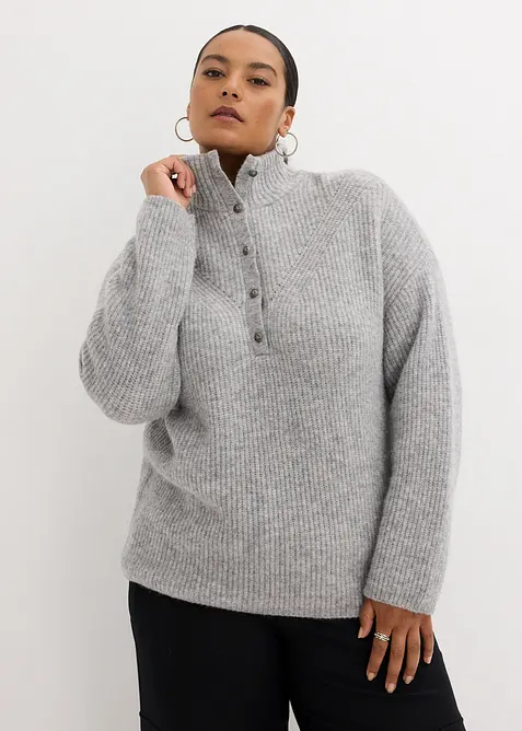 Maglione oversize con lana di alpaca, bonprix