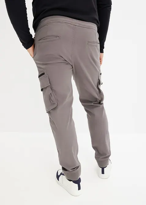 Pantaloni cargo elasticizzati con elastico in vita, regular fit, bonprix