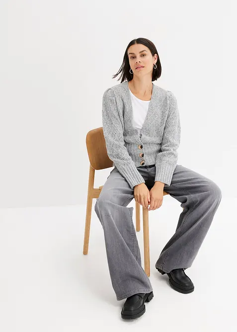 Cardigan in filato fine, bonprix