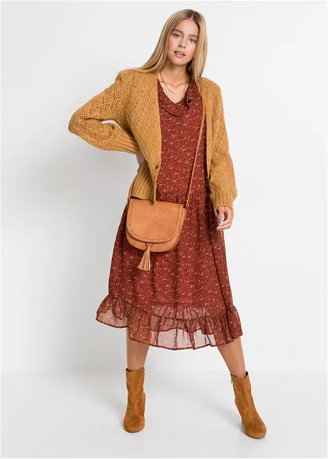 Cardigan in filato fine, bonprix