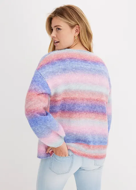 Cardigan in morbido filato grosso misto lana, bonprix