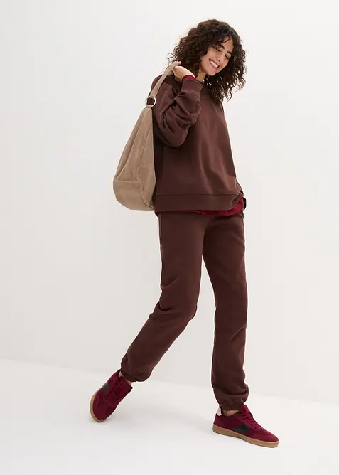 Felpa oversize in puro cotone biologico pesante, bonprix