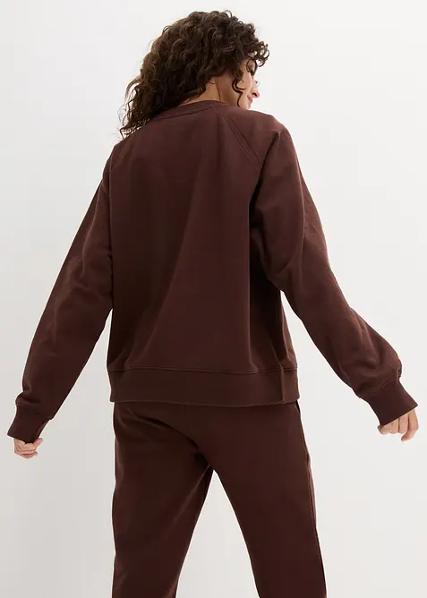 Felpa oversize in puro cotone biologico pesante, bonprix