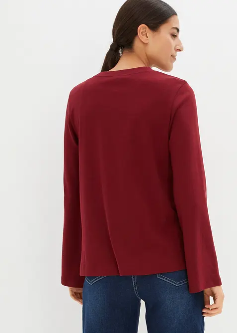 Maglia a maniche lunghe Essential, in cotone pesante, bonprix